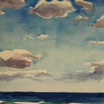 Seaside Park, Crisp Day, watercolor