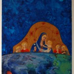 Our Lady of the Palette II, oil on linen